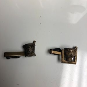 Vintage Schering tie clips